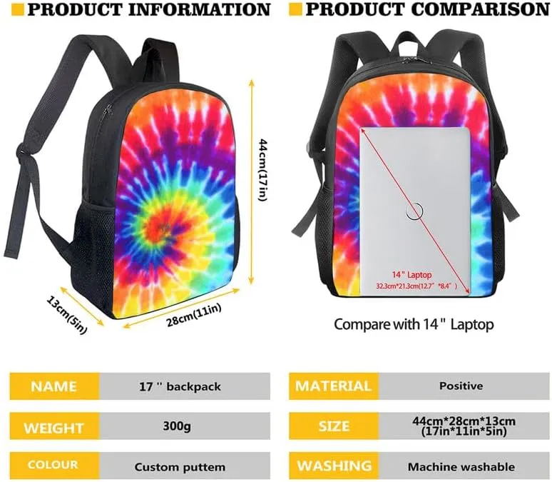 Red Fire Truck Print 3 in 1 Teens School Bag Cartoon Car Casual Backpack with Lunch Bag and Pencil Bag Cute Vehicle Pattern Elementary Preschool School Book Bag