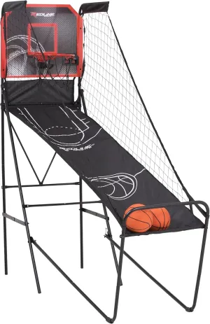 Redline Alley-Oop Single Basketball Shootout with Quick Connect Easy-to-Assemble Frame and Compact Fold-up Design for Easy Storage 26 pounds