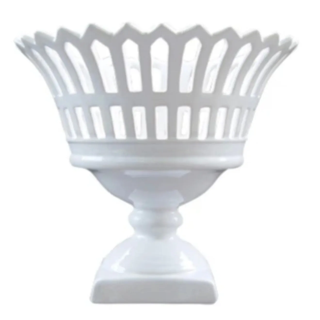 Restauration Openwork Footed Basket