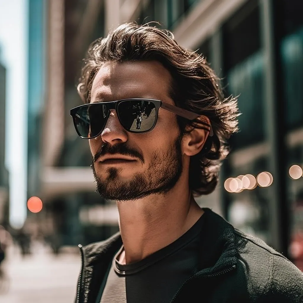 Retro Wood Polarized Sunglasses - Cool Style Matte Finish Frame with Wooden Temple for Men and Women Perfect Gifts