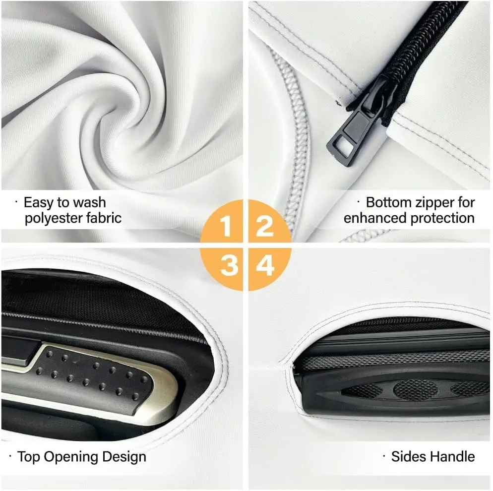 Reuasble Luggage Cover - Waterproof Baggage Covers Dustproof & Scratch-Resistant Protective Coevrs Easy to Carry for Travel Lovers Butterfly