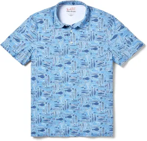 Reyn Spooner Men's Hawaiian Print Performance Polo