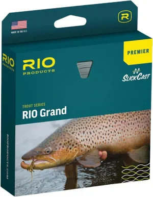 RIO Products Premier Rio Grand Fly Line, Slick Cast Trout Series, East Casting Fly Fishing Line, Coldwater Core Design, Freshwater