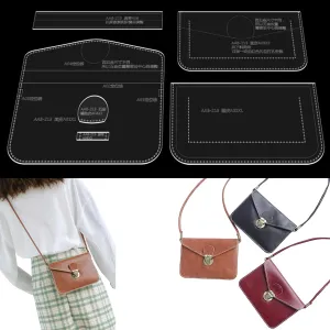 RIVEENY Shoulder Bag Acrylic Template Leather Pattern Acrylic Leather Pattern,Leather Templates for Wome’s Shoulder Bags Wallet (AAB-213)
