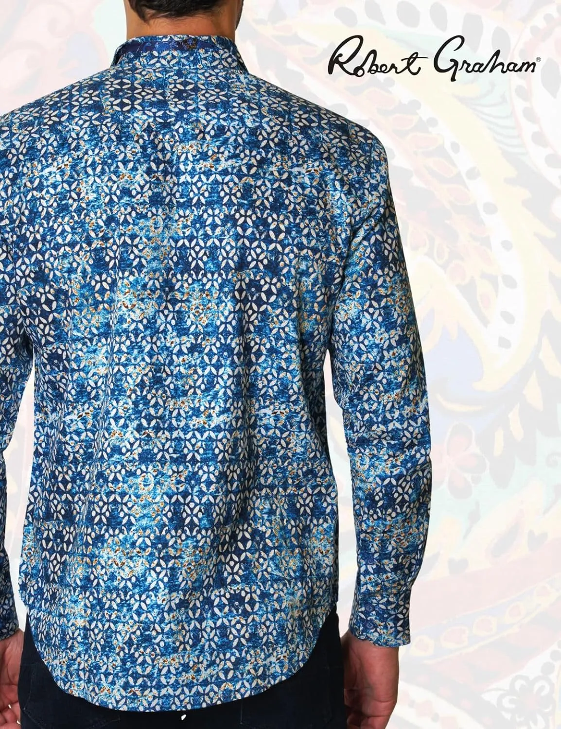 Robert Graham Men's Mezza Long Sleeve Woven Button Down Shirt