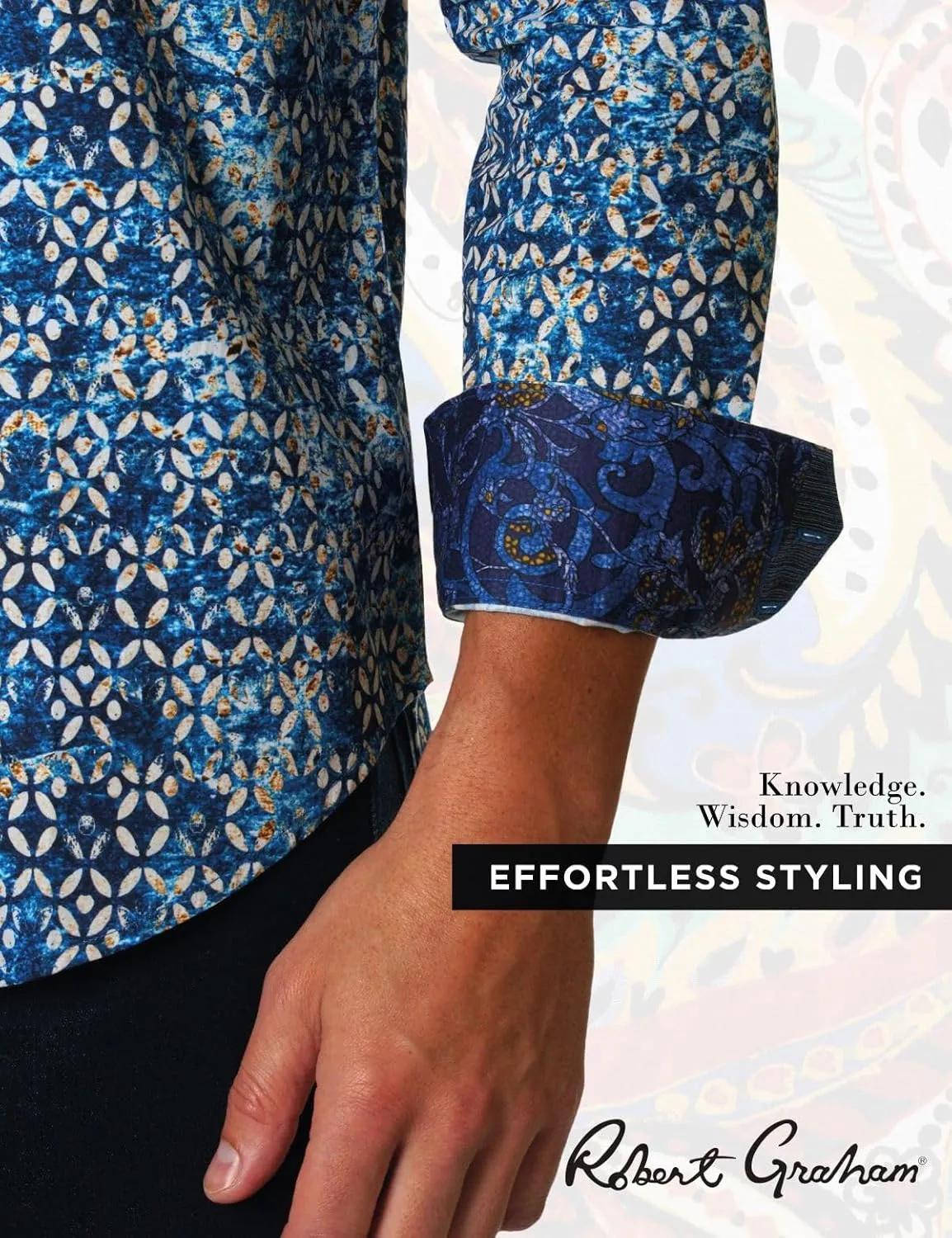 Robert Graham Men's Mezza Long Sleeve Woven Button Down Shirt
