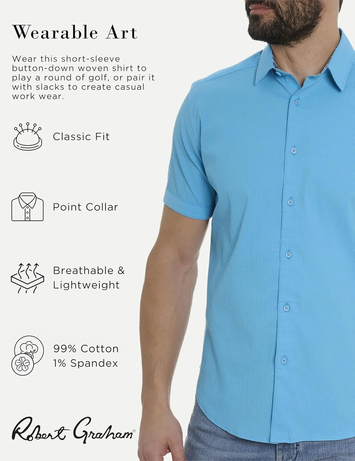 Robert Graham Men's Stetson Short Sleeve Woven Shirt