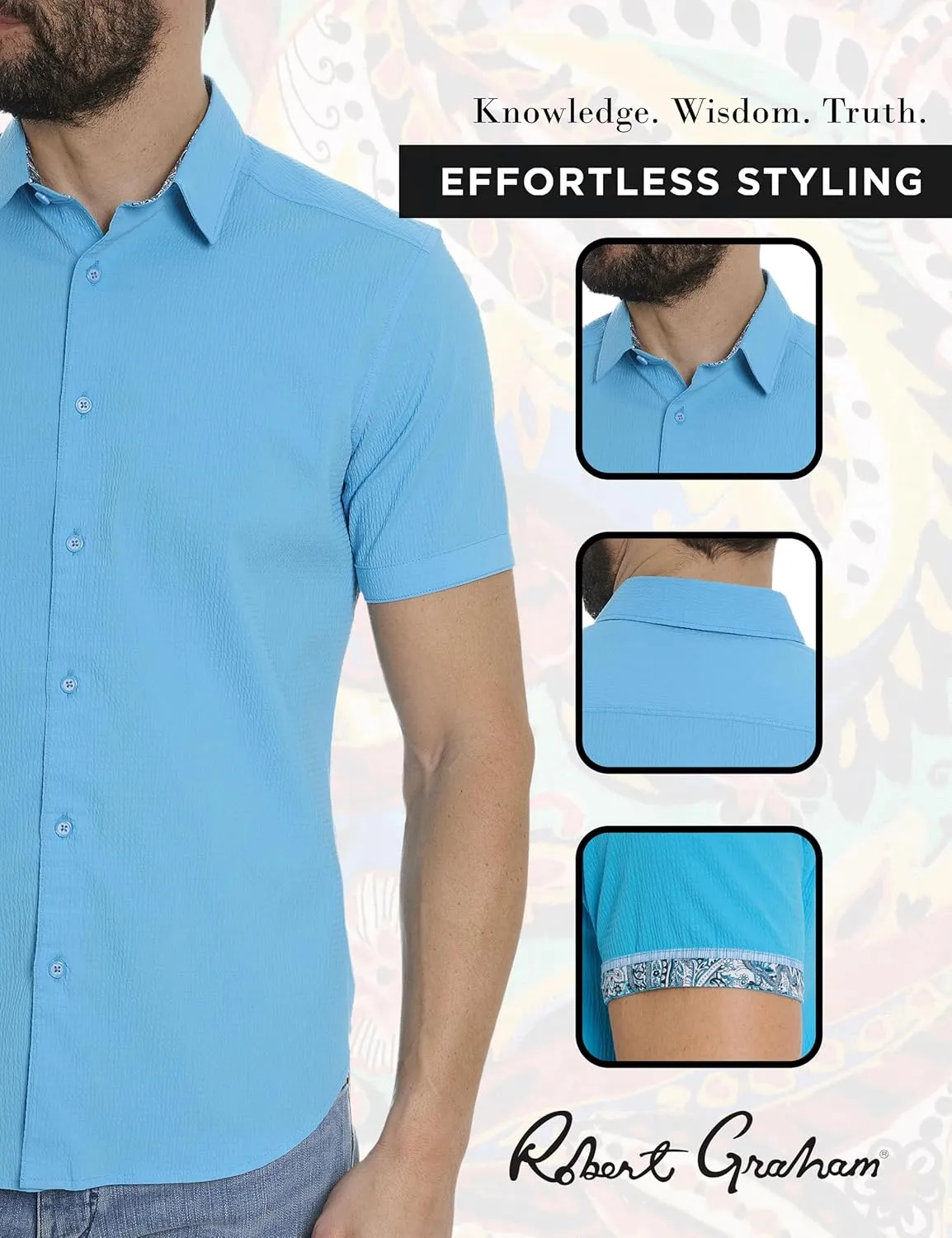 Robert Graham Men's Stetson Short Sleeve Woven Shirt