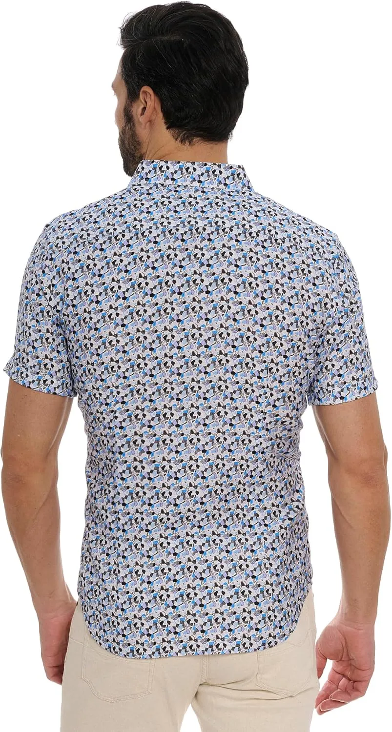 Robert Graham Men's Vance Short Sleeve Woven Shirt