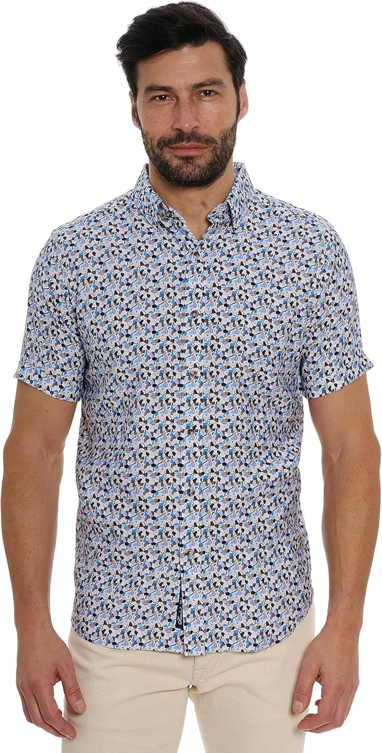 Robert Graham Men's Vance Short Sleeve Woven Shirt
