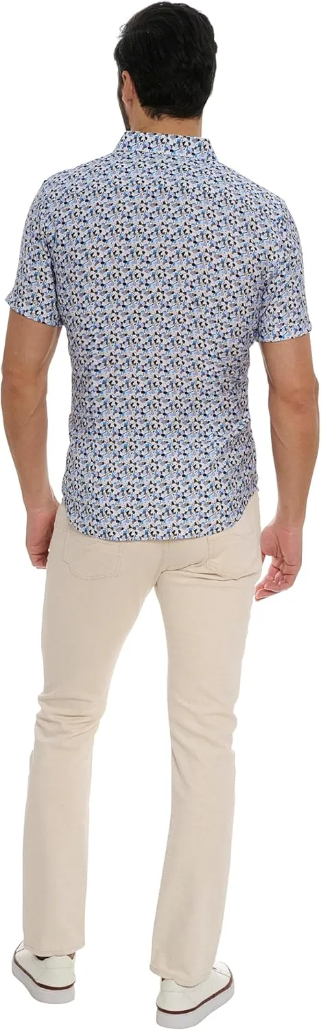 Robert Graham Men's Vance Short Sleeve Woven Shirt