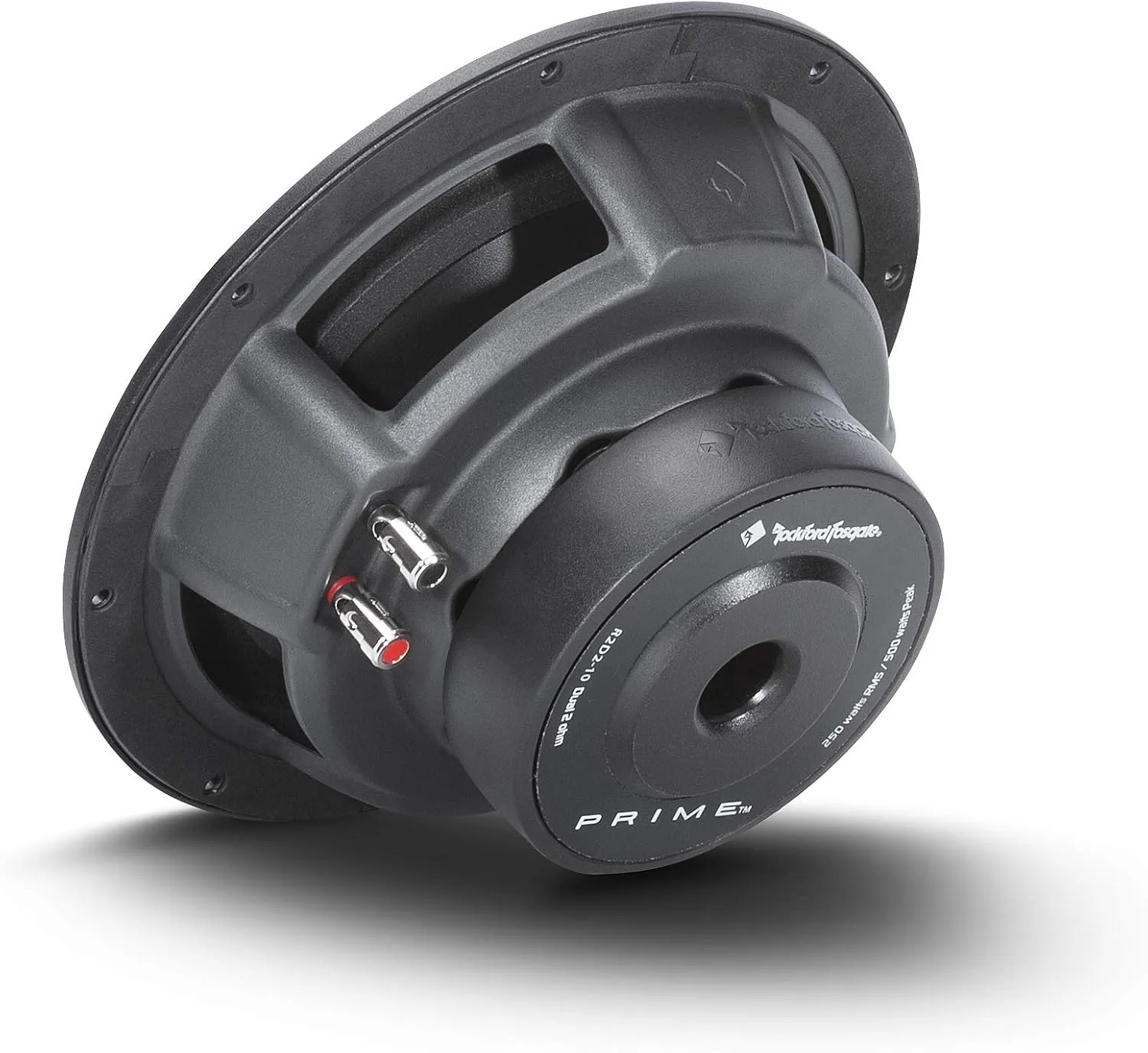 Rockford Fosgate Prime R2D4-10 Single R2 10” 4-Ohm DVC Subwoofer - 250 Watts RMS / 500 Watts Peak