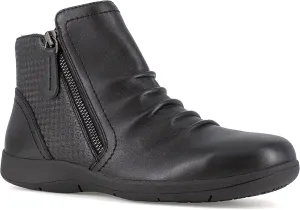 Rockport Women's Daisey Work Safety Toe Ruched Bootie