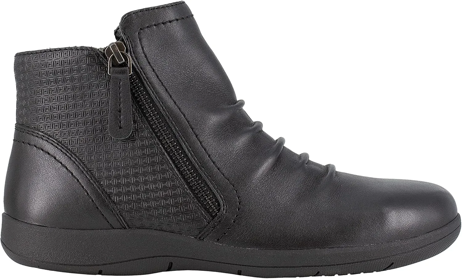 Rockport Women's Daisey Work Safety Toe Ruched Bootie