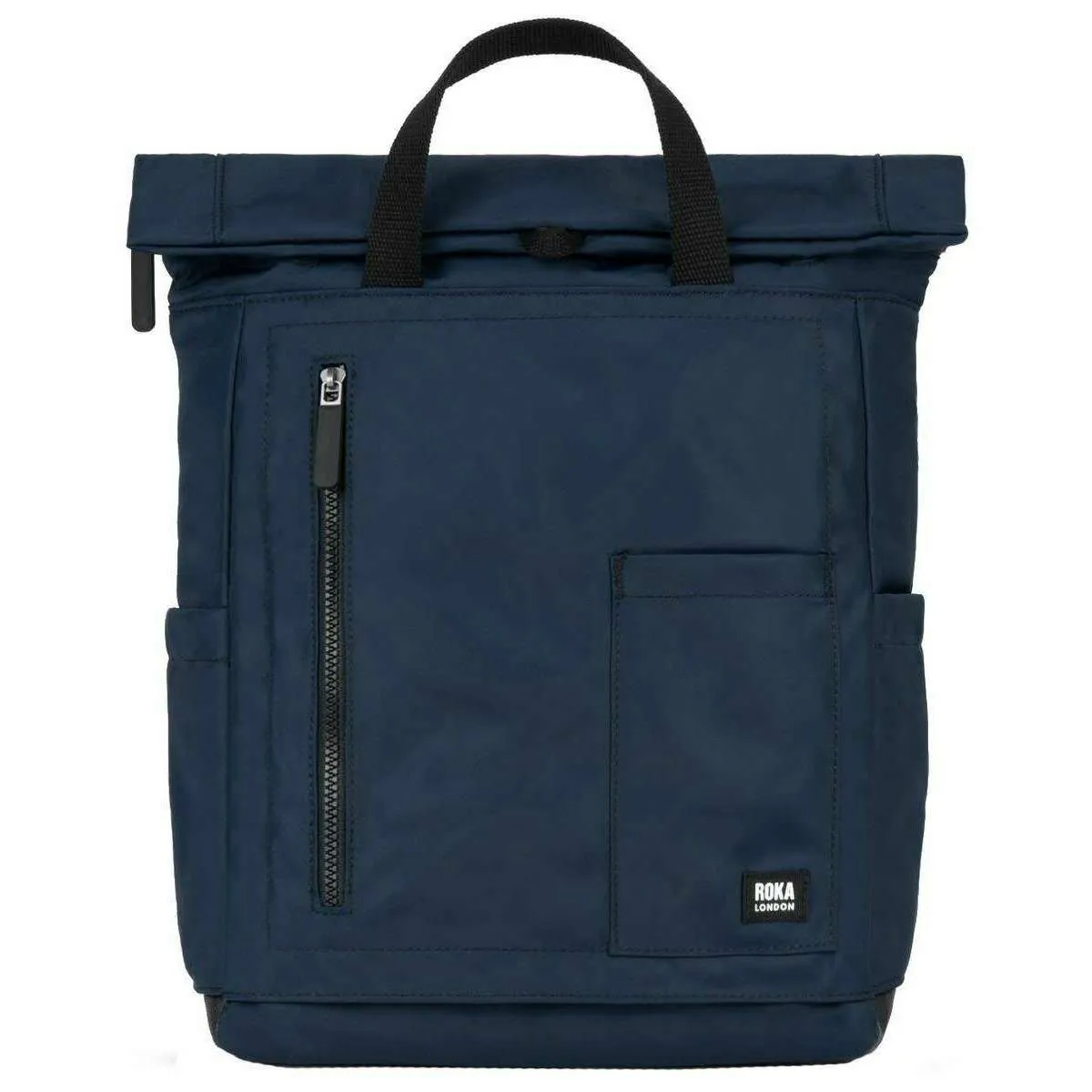 Roka Camden P Medium Black Label Recycled Nylon Backpack - Midnight Navy/Black