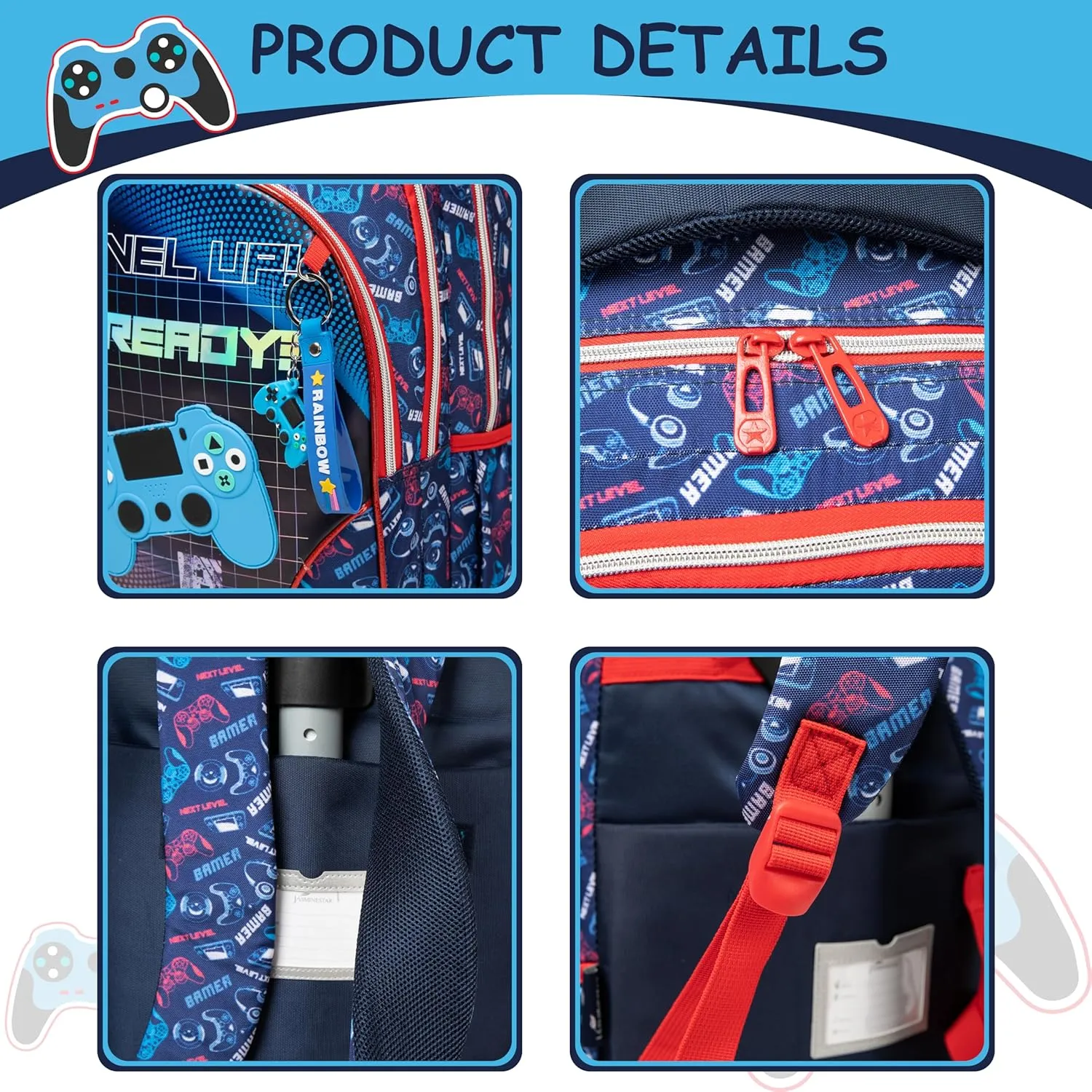 Rolling Backpack for School Backpack with Wheels Kids Backpack for Boys Primary School Daypack Elementary Students Backpacks for Kids with Lunch Box