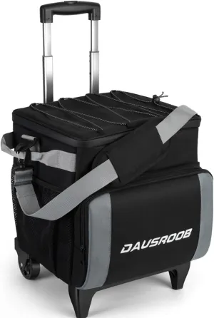 Rolling Cooler with Wheels, Heavy Duty Leakproof Soft-Sided Ice Chest, 12Hrs Ice Retention & Enhanced Stability Wheeled Coolbag, Insulated Travel Cooler for Camping,Grocery,Beach,Outdoor