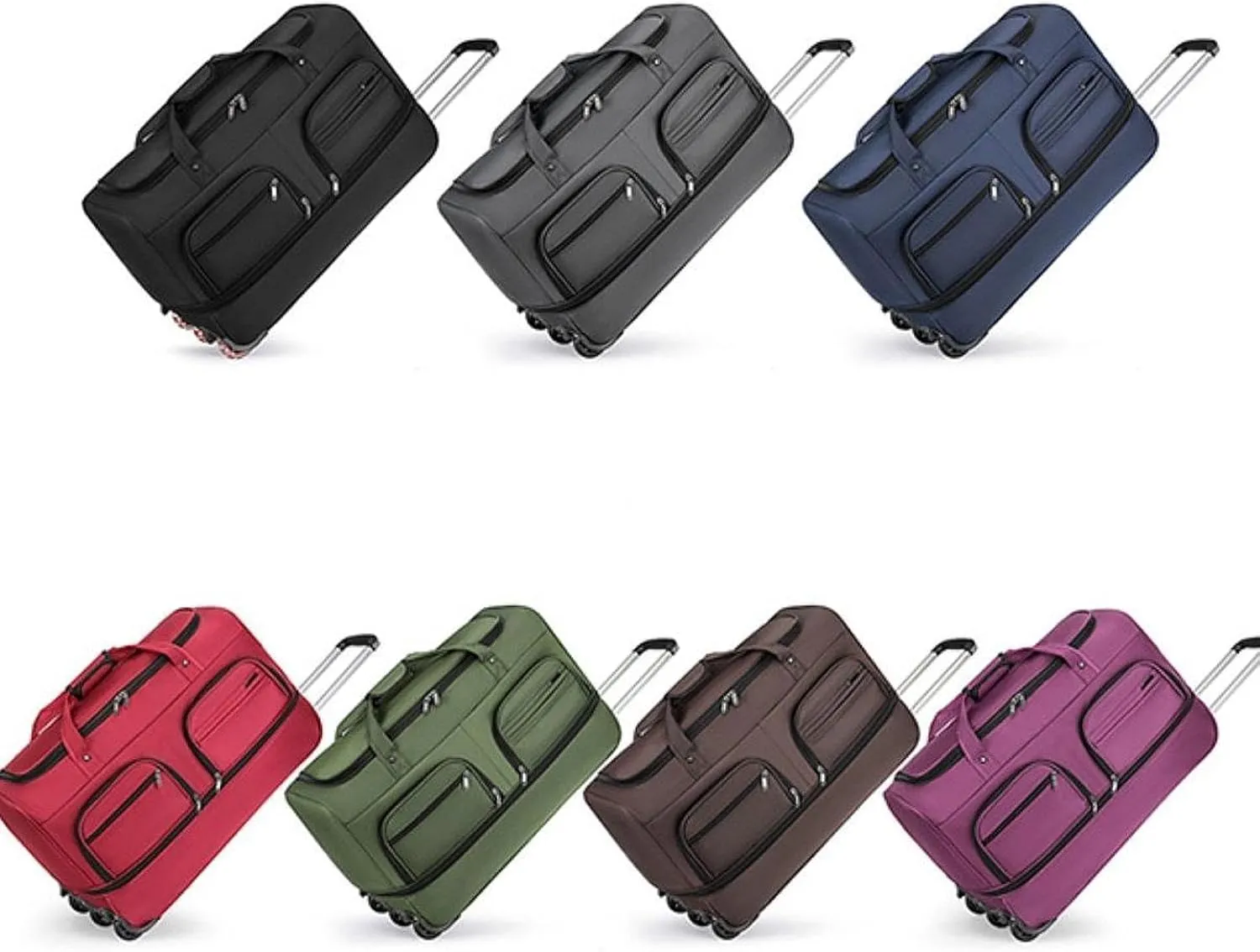 Rolling Duffel Bag with Wheels for Travel And Fitness, Blue