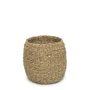 Rootz Vung Lam Seagrass Basket - Storage Basket - Woven Basket - Durable Seagrass - 25cm x 23cm x 25cm