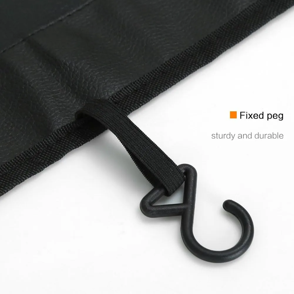 RUPSE 3 Pcs Fender Protectors for Mechanics,Microfiber Leather Car Fender Cover Mats Pads,Mechanic Magnetic Fender Protector Mat with Hooks