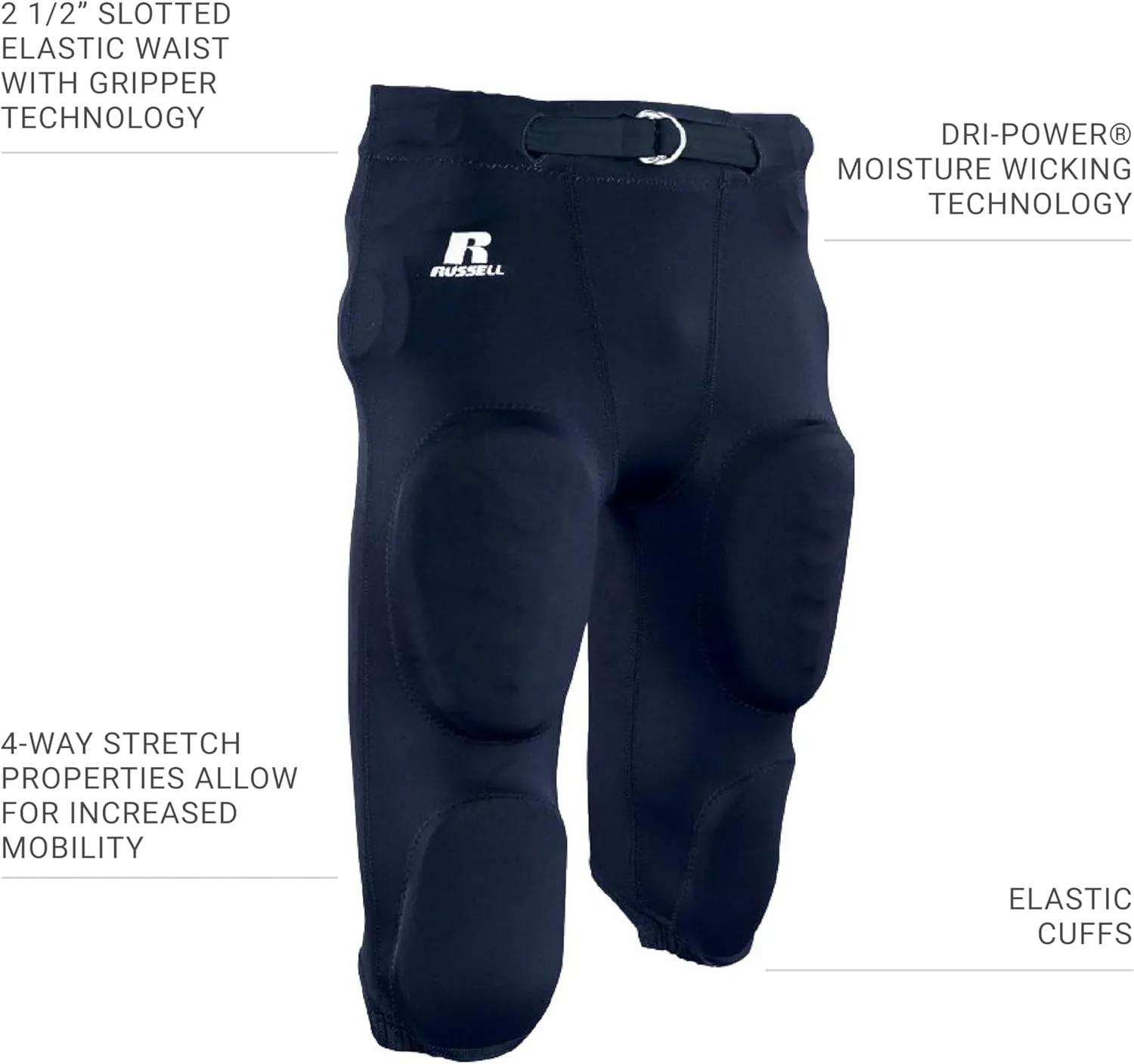 Russell Athletic Men's Deluxe Game Football Pant (F25xpm)