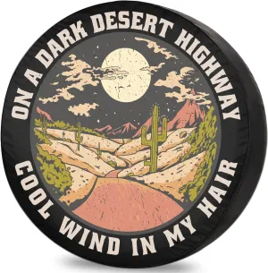 RV Tire Covers Spare Desert Wind Landscape Camper Wheel Trailer Truck Travel Trailer SUV RV Universal Fits 12 Inch