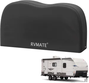 RVMATE RV Tire Covers, Dual Axle Wheel Cover (1 Pack) Fits 30"-33" Diameter Tires, Waterproof Anti-UV 600D Oxford Black Dual Tire Covers RV Accessories for RV/Truck/Trailer