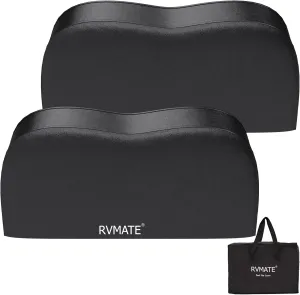 RVMATE RV Tire Covers, Dual Axle Wheel Cover (2 Pack) Fits 30"-33" Diameter Tires, Waterproof Anti-UV Black Dual Tire Covers RV Accessories for Truck/Trailer