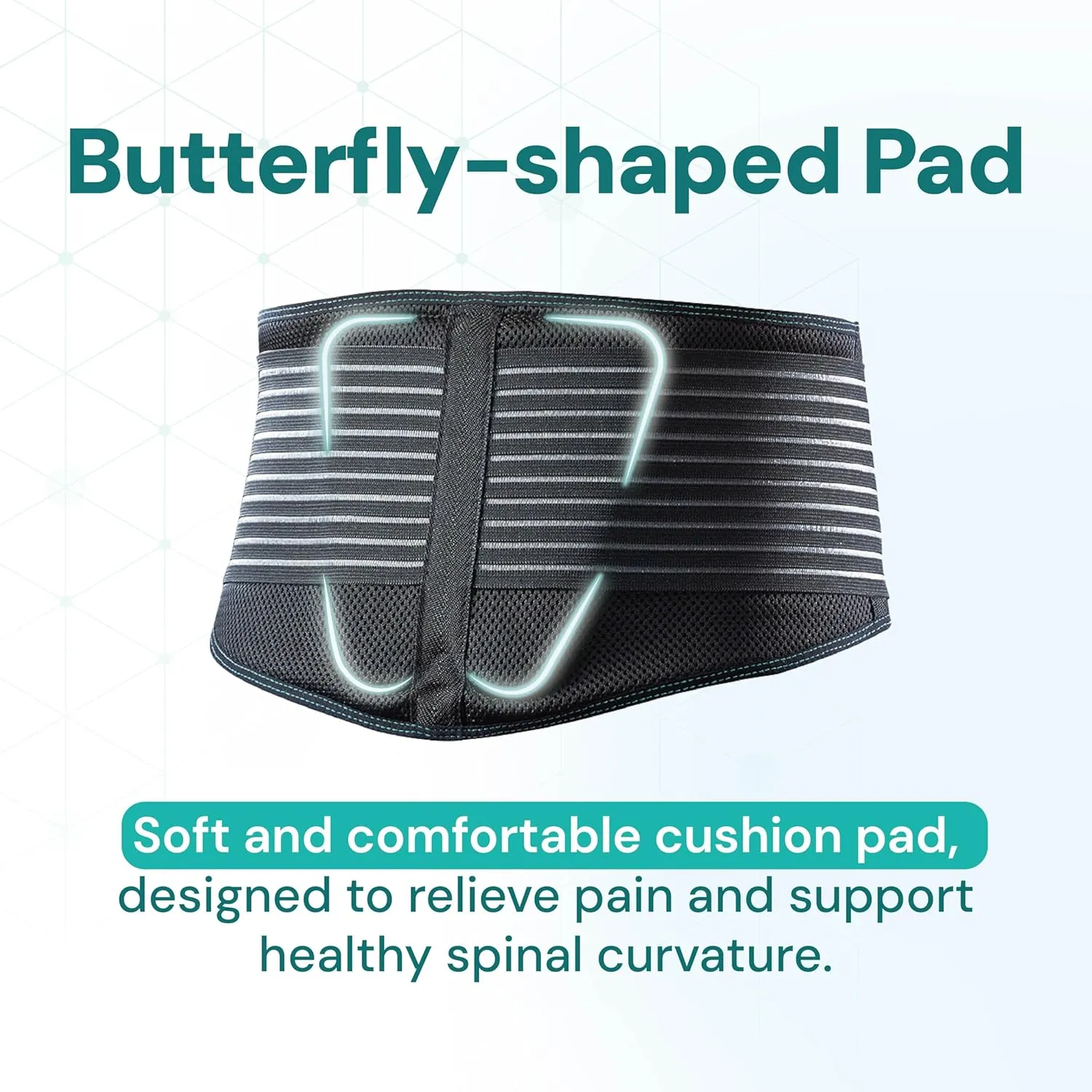 RW500 Back Support Belt with Lumbar Pad - Alleviates Lower Back Pain Relief, Sciatica Pain Relief, Herniated Disc, Scoliosis - Ideal for Office Workers & Daily Comfort (Black, S/M, 1-Pack)