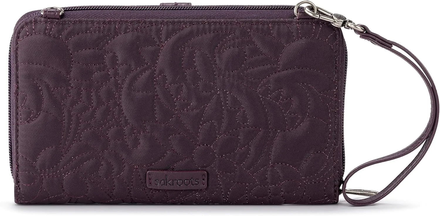 Sakroots Artist Circle Smartphone Crossbody in Eco Twill, Detachable Wristlet Strap