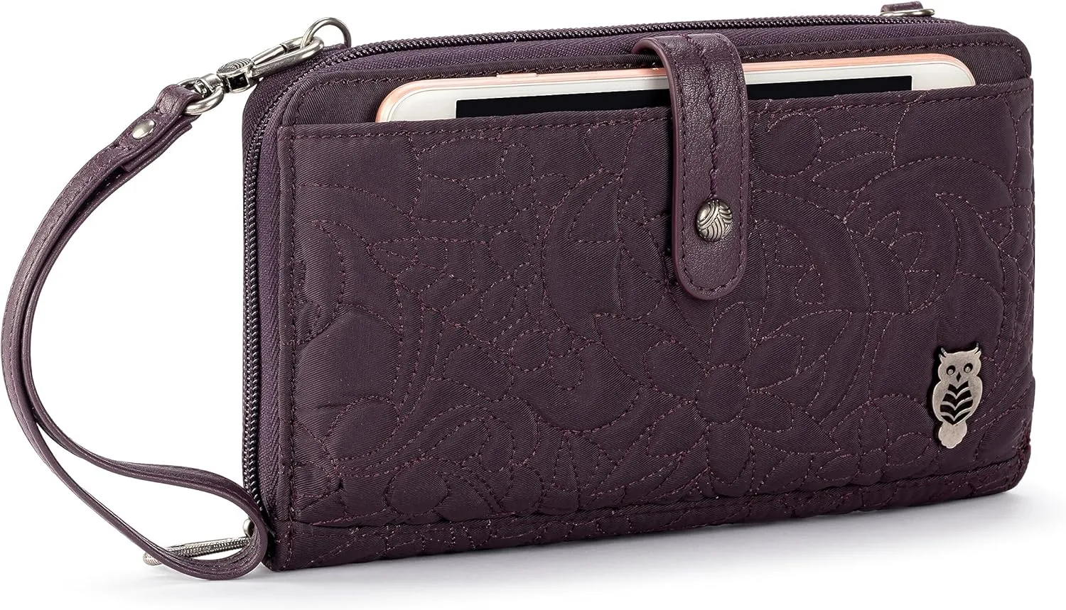 Sakroots Artist Circle Smartphone Crossbody in Eco Twill, Detachable Wristlet Strap
