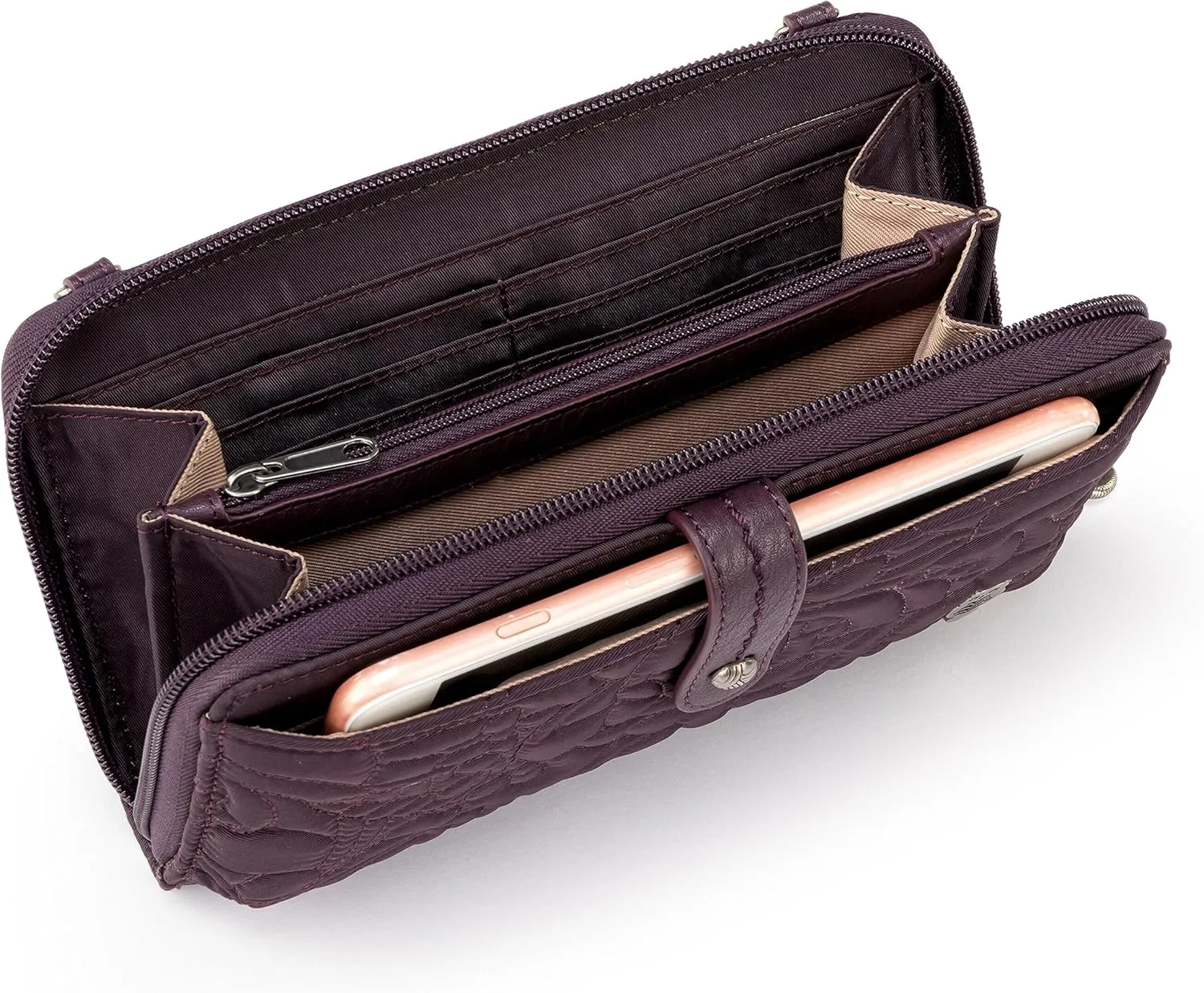 Sakroots Artist Circle Smartphone Crossbody in Eco Twill, Detachable Wristlet Strap