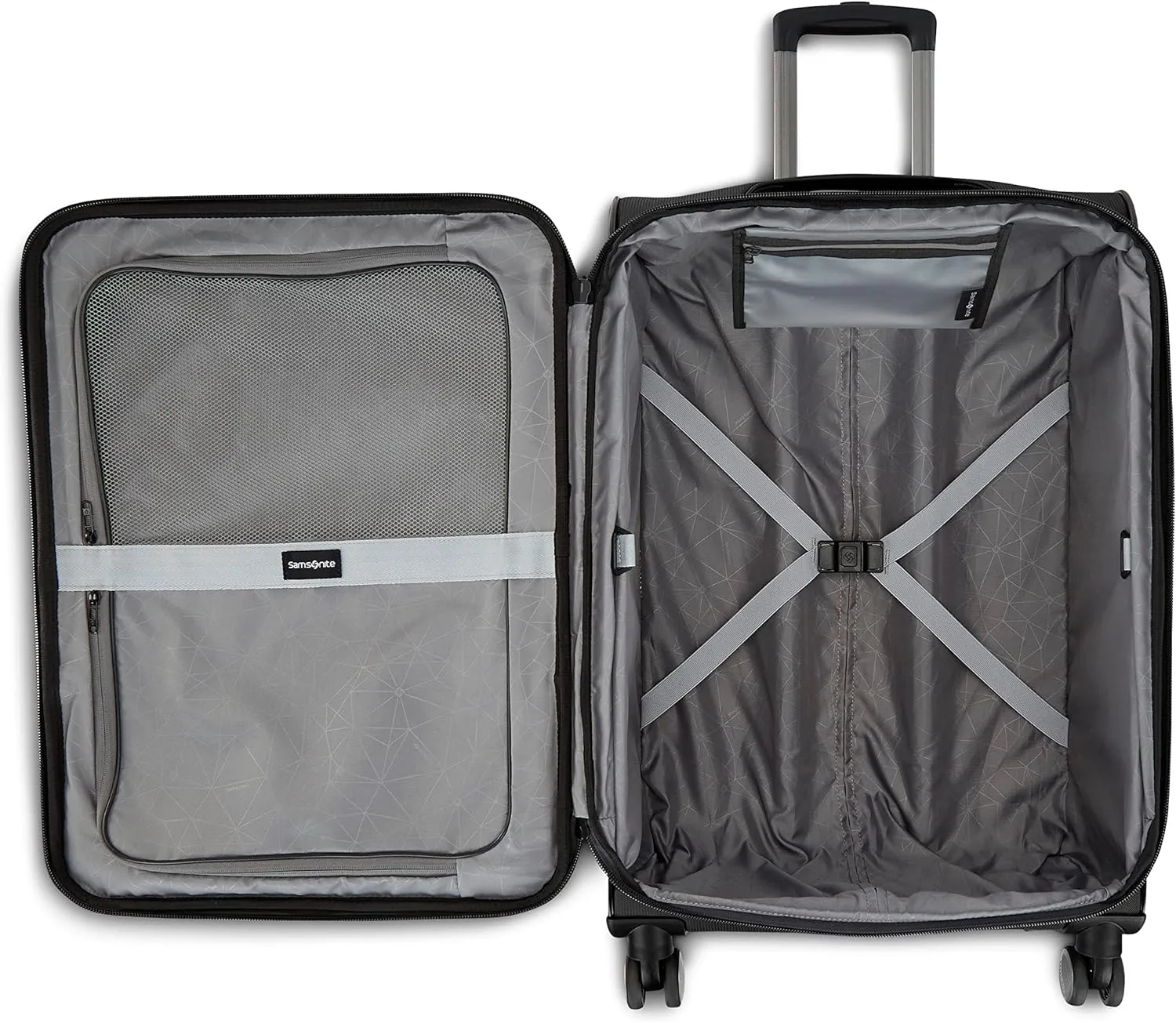 Samsonite Ascella 3.0 Softside Expandable Luggage with Spinner Wheels, Large Exp Spinner, Black