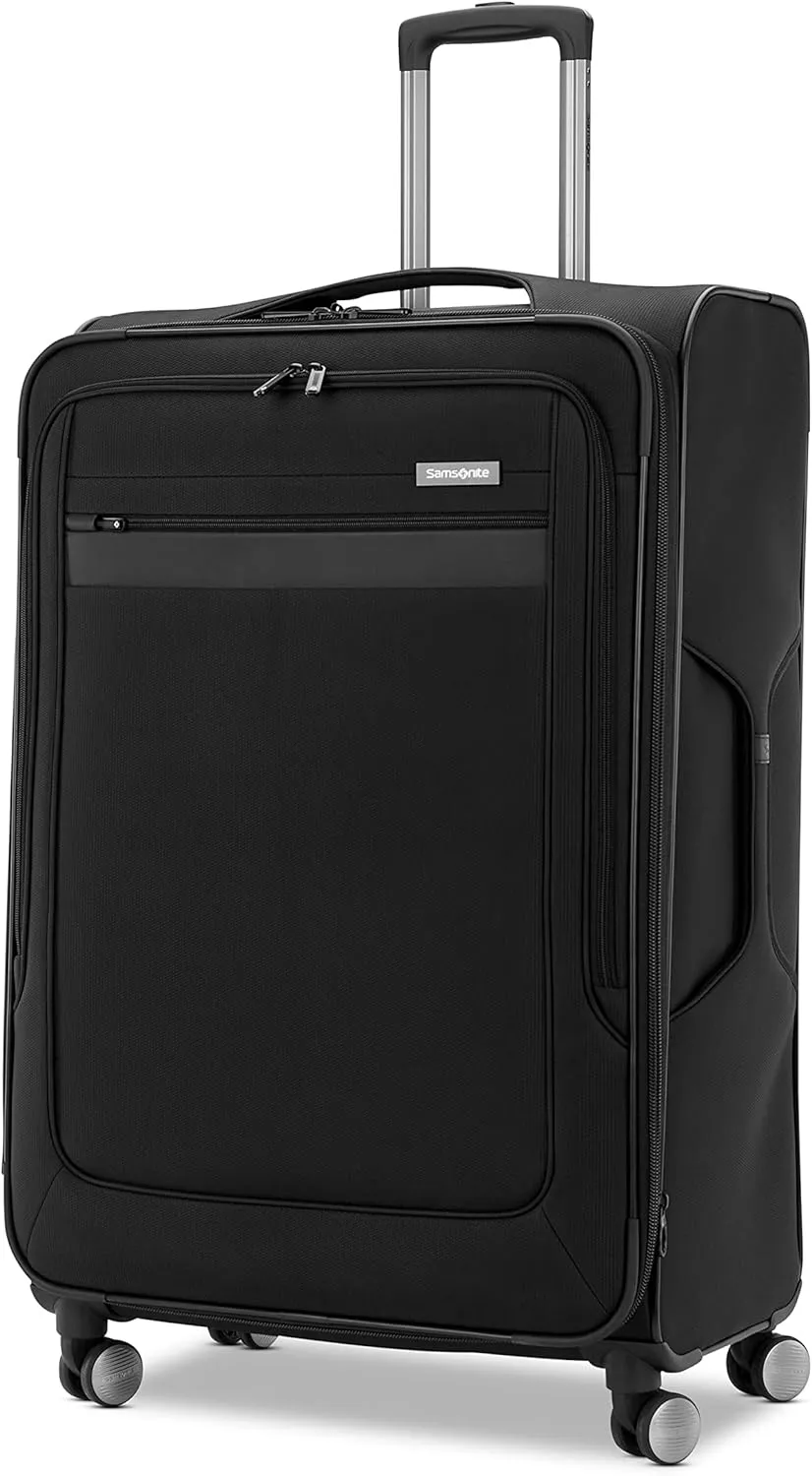 Samsonite Ascella 3.0 Softside Expandable Luggage with Spinner Wheels, Large Exp Spinner, Black