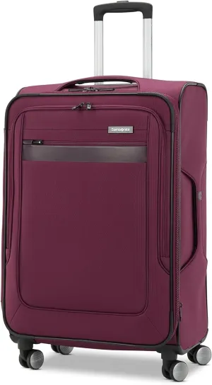 Samsonite Ascella 3.0 Softside Expandable Luggage with Spinner Wheels, Med EXP Spinner, Light Plum