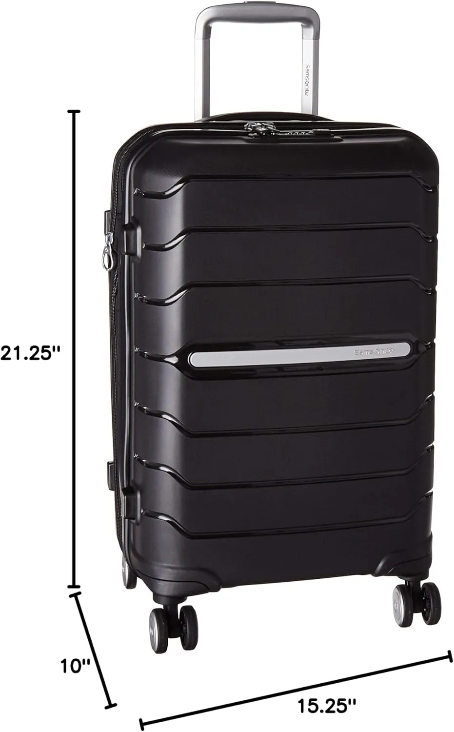 Samsonite Freeform Hardside Expandable with Double Spinner Wheels, Carry-On 21-Inch, Dark Teal