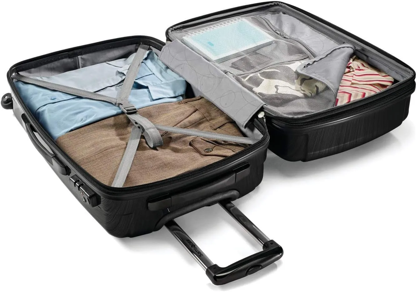 Samsonite Winfield 2 Hardside Expandable Luggage with Spinner Wheels, Brushed Anthracite, Carry-On 20-Inch