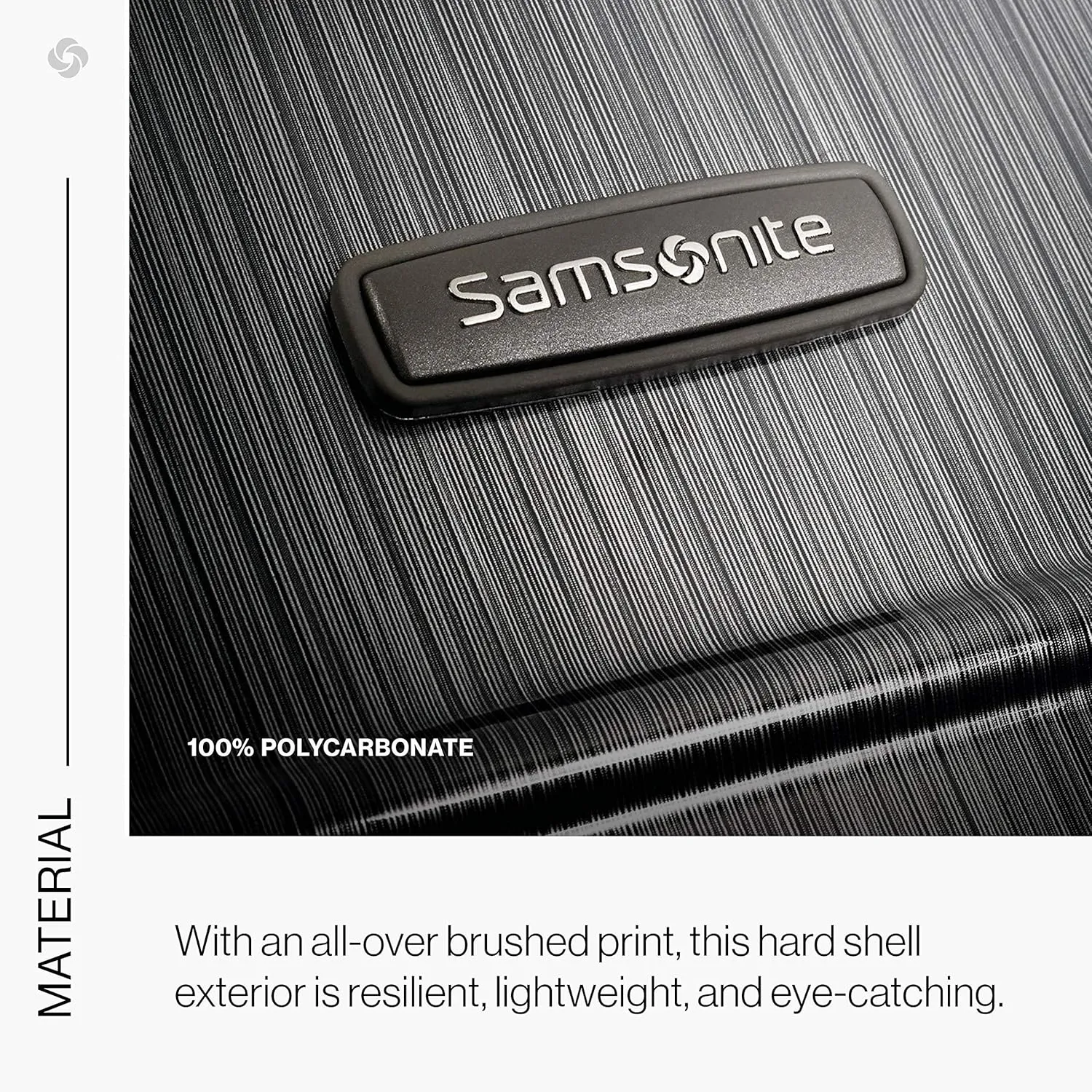 Samsonite Winfield 2 Hardside Expandable Luggage with Spinner Wheels, Brushed Anthracite, Carry-On 20-Inch