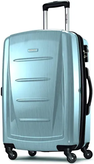 Samsonite Winfield 2 Hardside Expandable Luggage with Spinner Wheels, Ice Blue, Checked-Large 28-Inch
