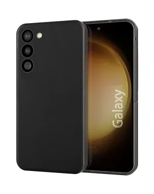Samsung Galaxy S24 Leather Case- Black