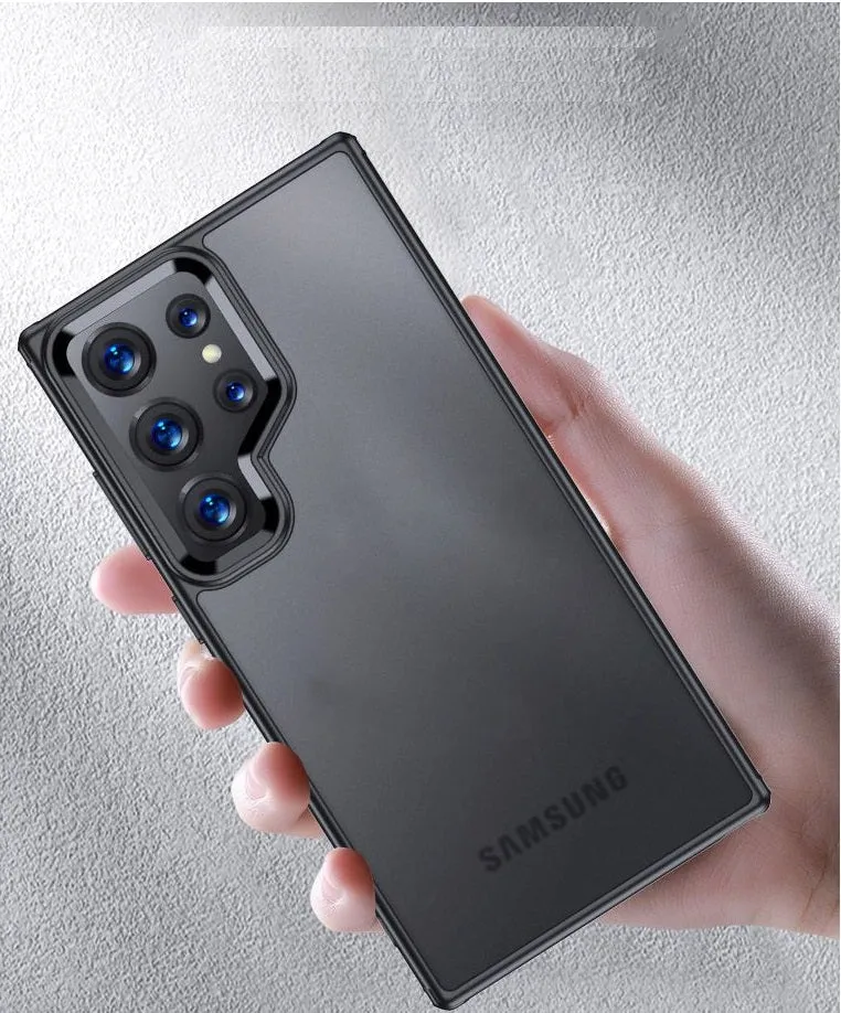 Samsung Galaxy S24 Ultra Shock Proof Hybrid Back Cover Case With Black Border