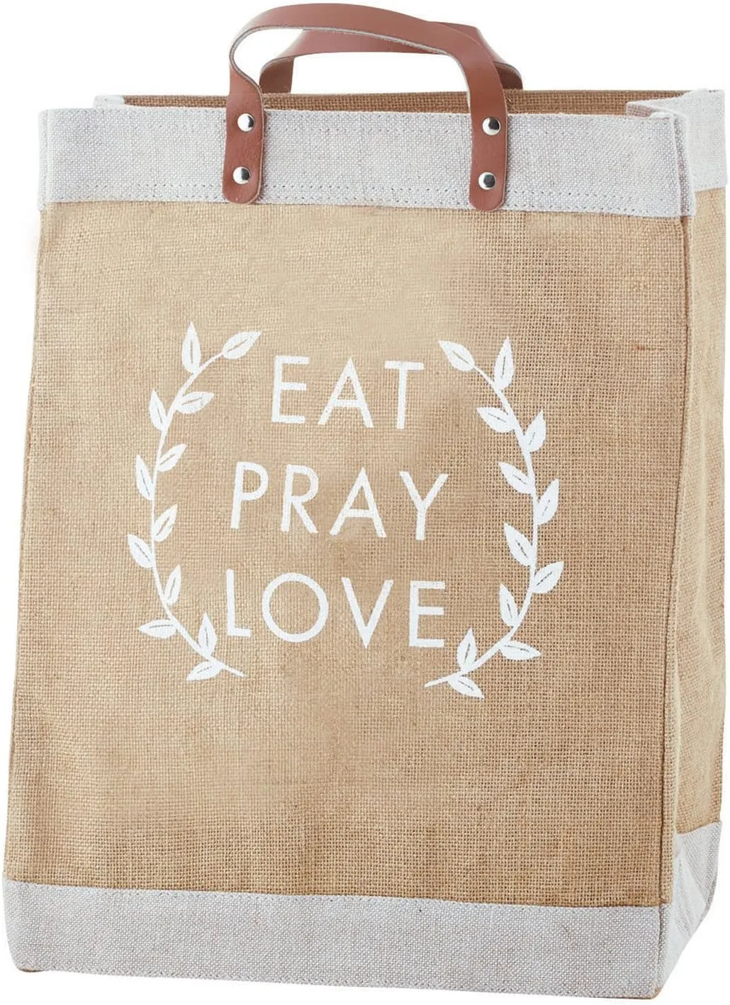 Santa Barbara Design Studio Hold Everything Market Tote Bag, 13" x 18", Eat Pray Love