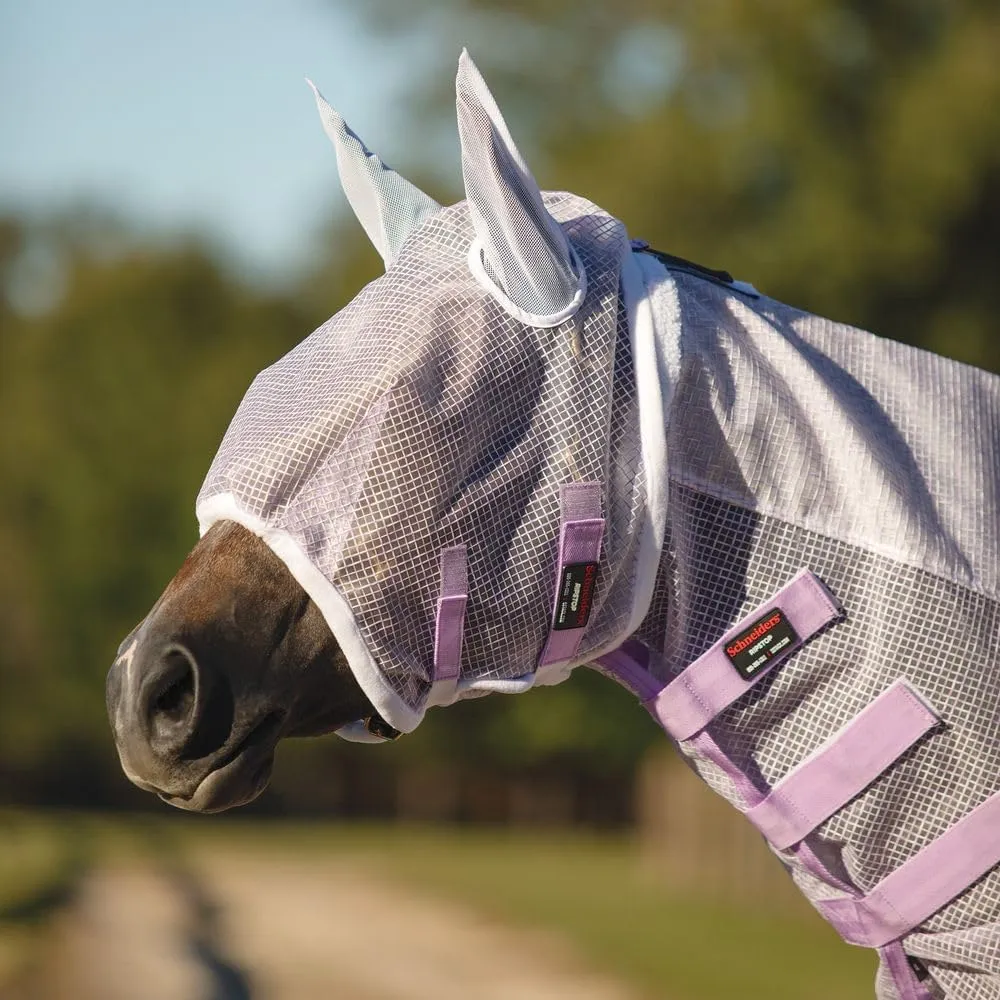 Schneiders Ripstop Nylon Mesh II Fly Masks | Ultimate Comfort & Protection | 300D Breathable Material | 40% UV Protection | Ideal for Hot Climates