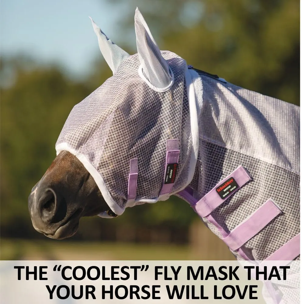 Schneiders Ripstop Nylon Mesh II Fly Masks | Ultimate Comfort & Protection | 300D Breathable Material | 40% UV Protection | Ideal for Hot Climates
