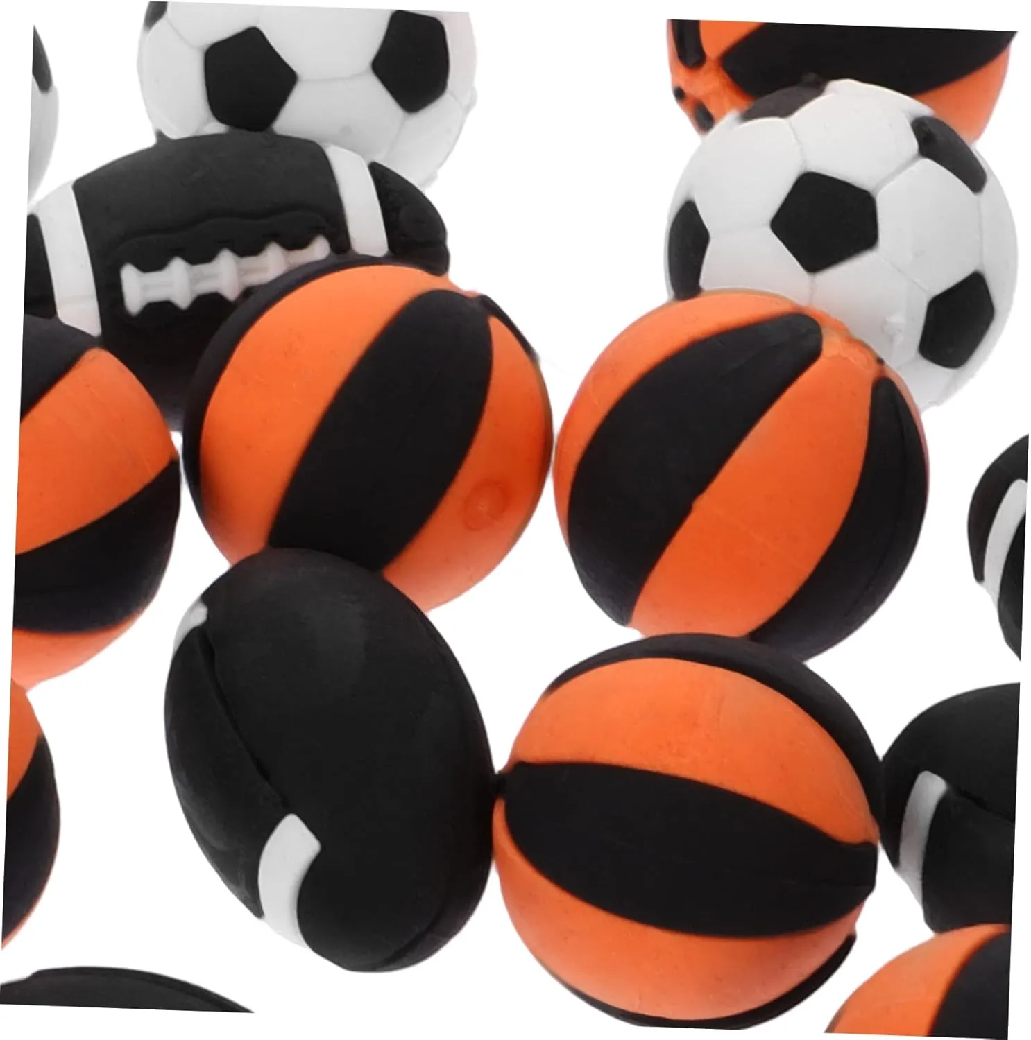 School Stationery Set 25pcs Eraser Children Cartoon Erasers Light Weight Football Toy
