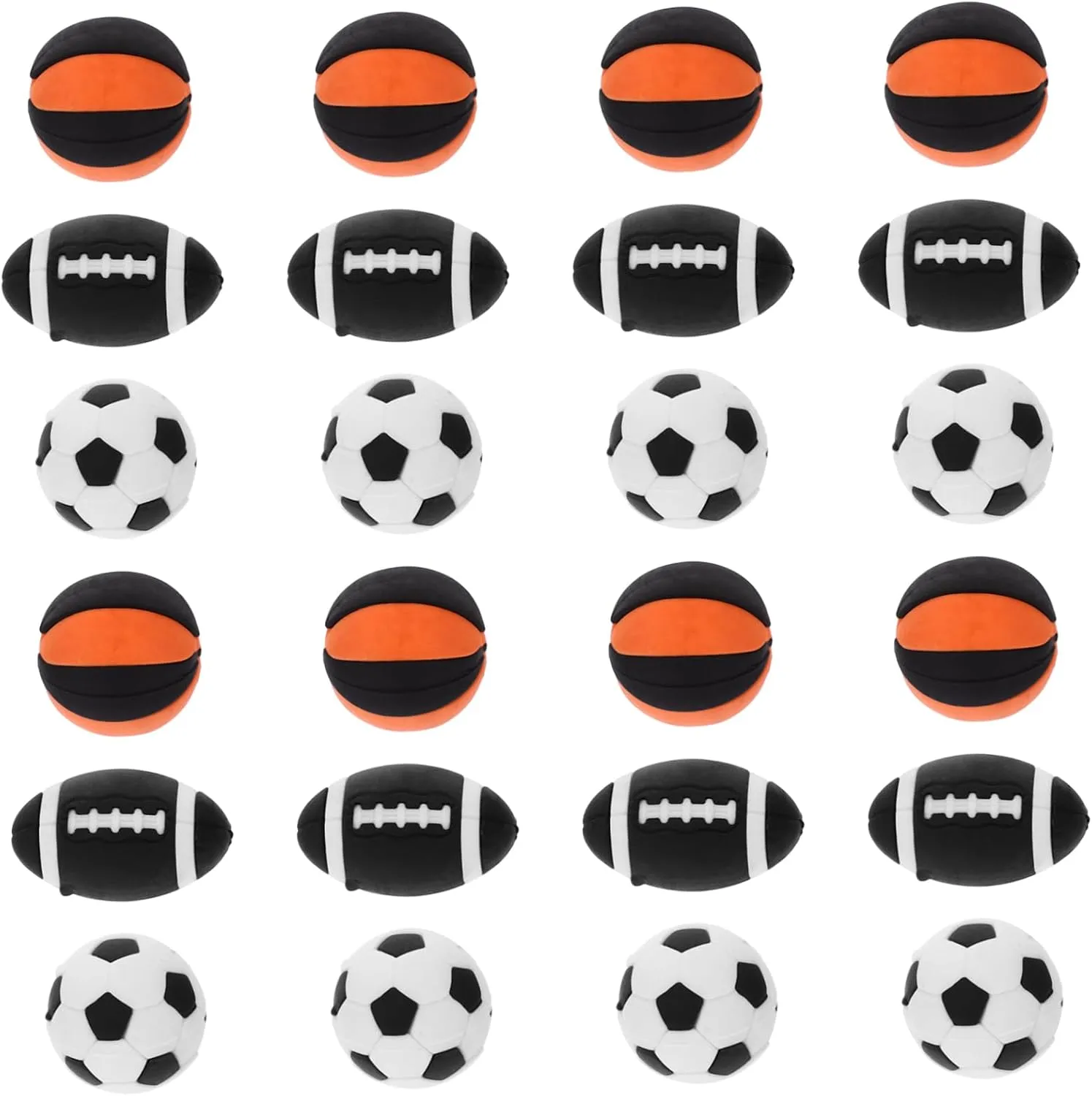 School Stationery Set 25pcs Eraser Children Cartoon Erasers Light Weight Football Toy