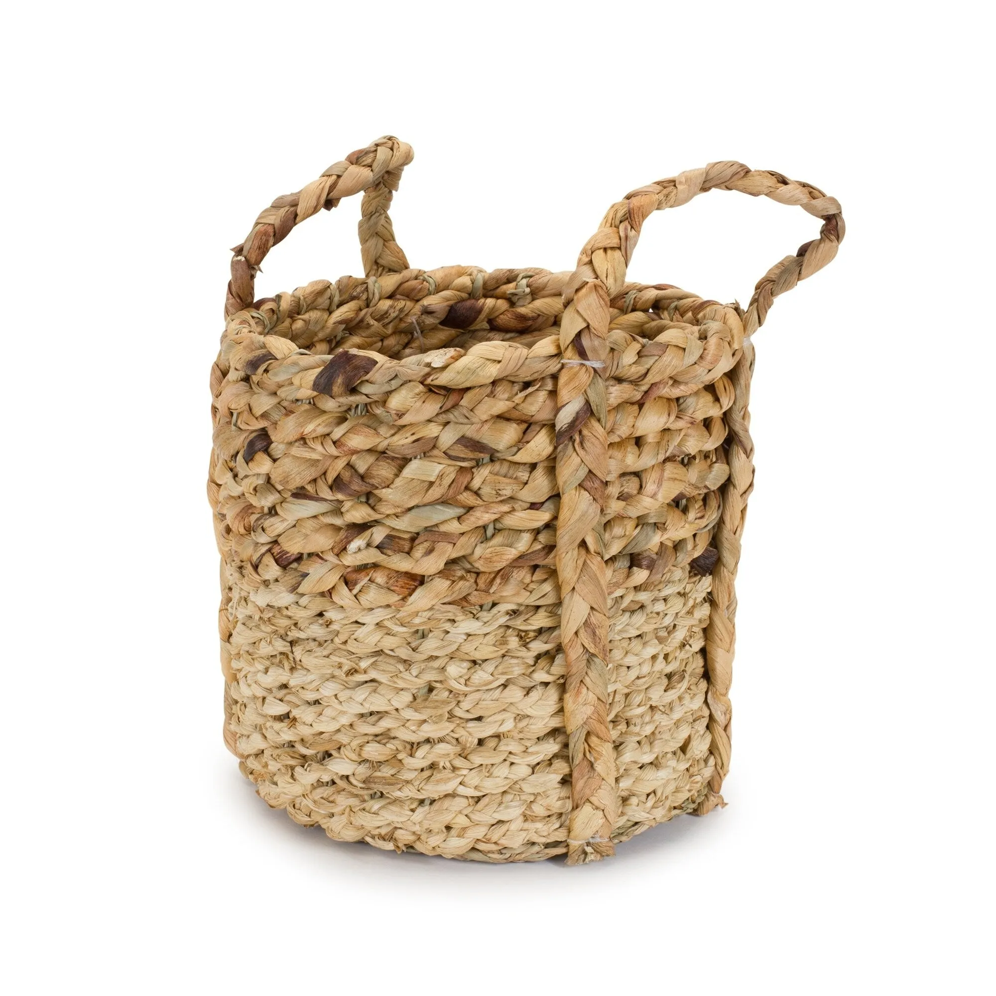 Seagrass Storage Baskets with Handles - 10.5" - Set of 2