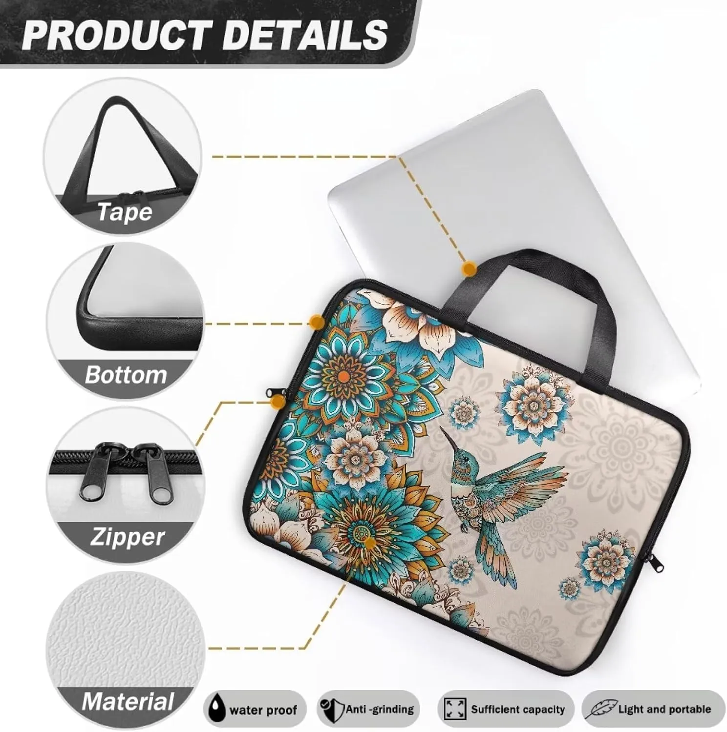 SEANATIVE Leather Briefcase 10 Inch Laptop Shoulder Bags Best Office Briefcase Satchel Bag Water-Repellent Computer Tote Bag