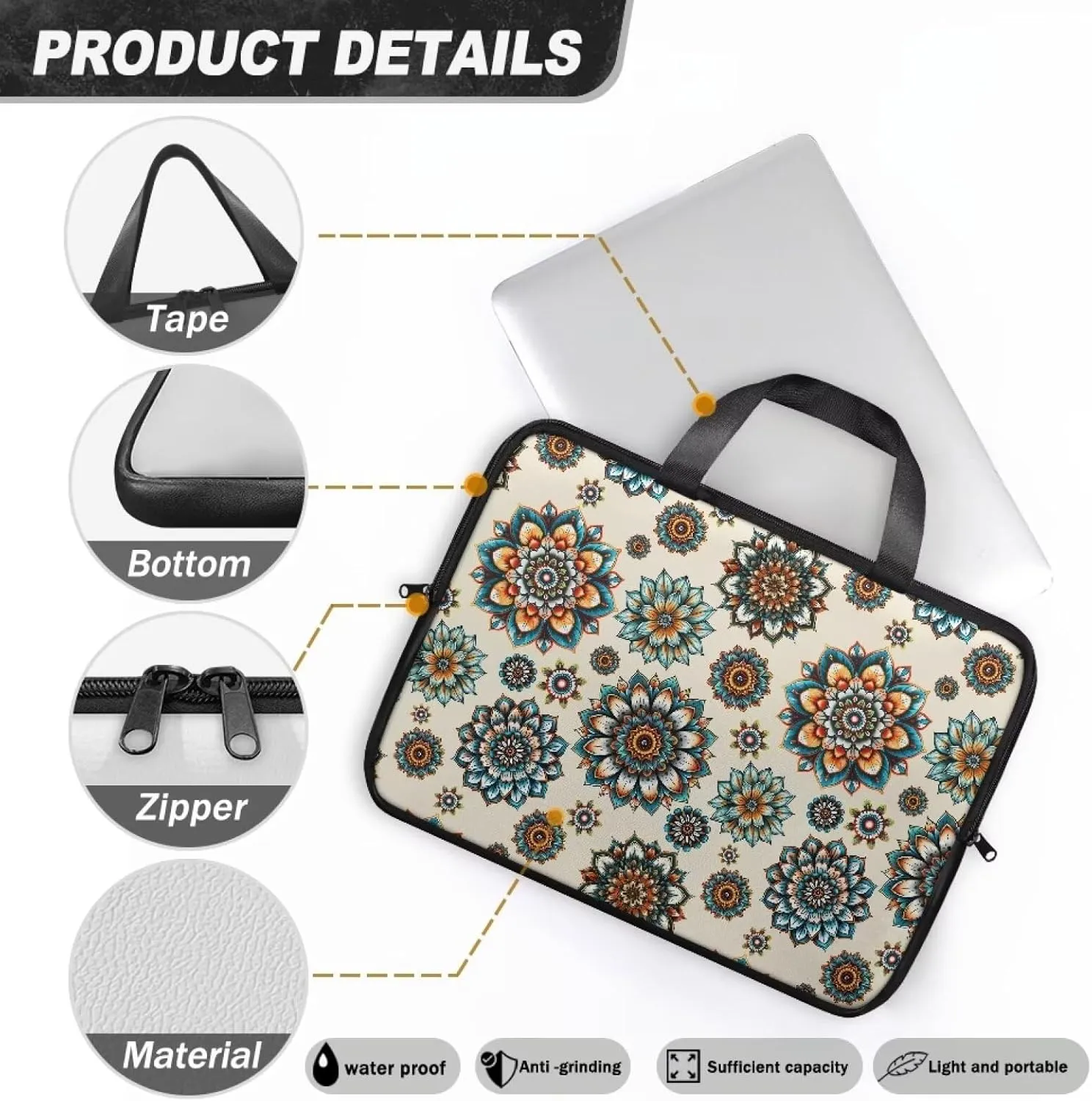 SEANATIVE Leather Briefcase 10 Inch Laptop Shoulder Bags Best Office Briefcase Satchel Bag Water-Repellent Computer Tote Bag