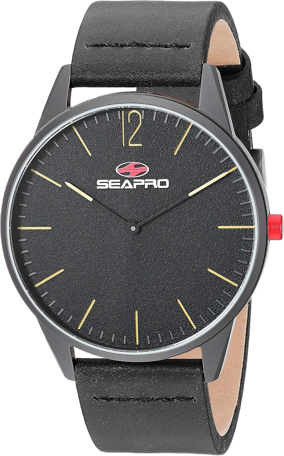 Seapro Men's SP0102 Black Hole Analog Display Quartz Black Watch